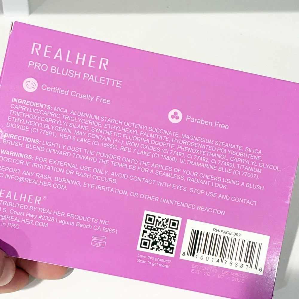 REALHER You Are Brilliant Pro Blush Palette Face Makeup Beauty NEW